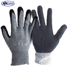 NMSAFETY EN388 le plus nouveau standard HPPE coupe gants résistants à la sécurité industrielle gants de travail avec CE